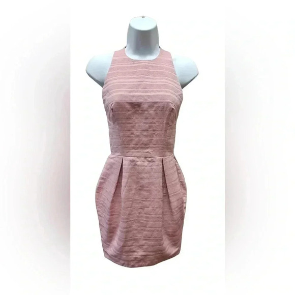ASOS Petites Pink Tulip Shaped Mini Sleeveless Dress  Size 2 - Picture 1 of 8